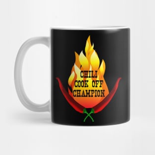 Chili Cook Off Champion Flame Design Mug